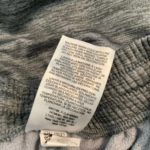 Adidas Heather Gray Black Athletic Jogger Pants Pockets Medium 10/12 - Picture 7 of 7